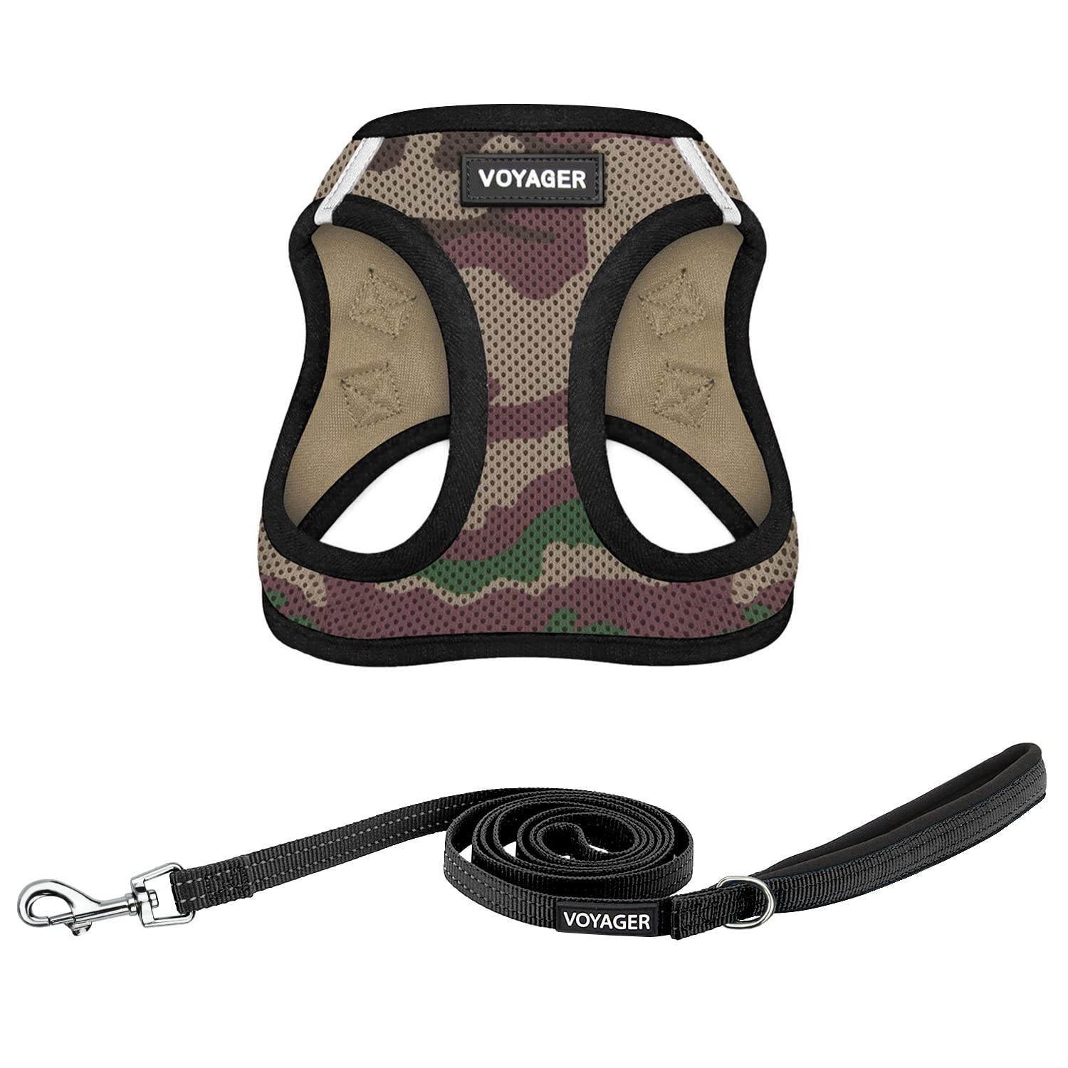 Best Pet Supplies Voyager step-in air harness, front view for secure walking.