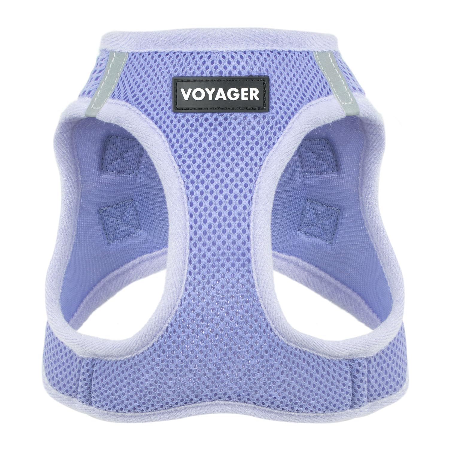 Best Pet Supplies Voyager Step-in Air Harness lavender front view shows breathable mesh for comfortable walks