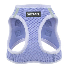 Best Pet Supplies Voyager Step-in Air Harness lavender front view shows breathable mesh for comfortable walks