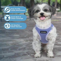Best Pet Supplies Voyager lavender harness side view showing step-in design