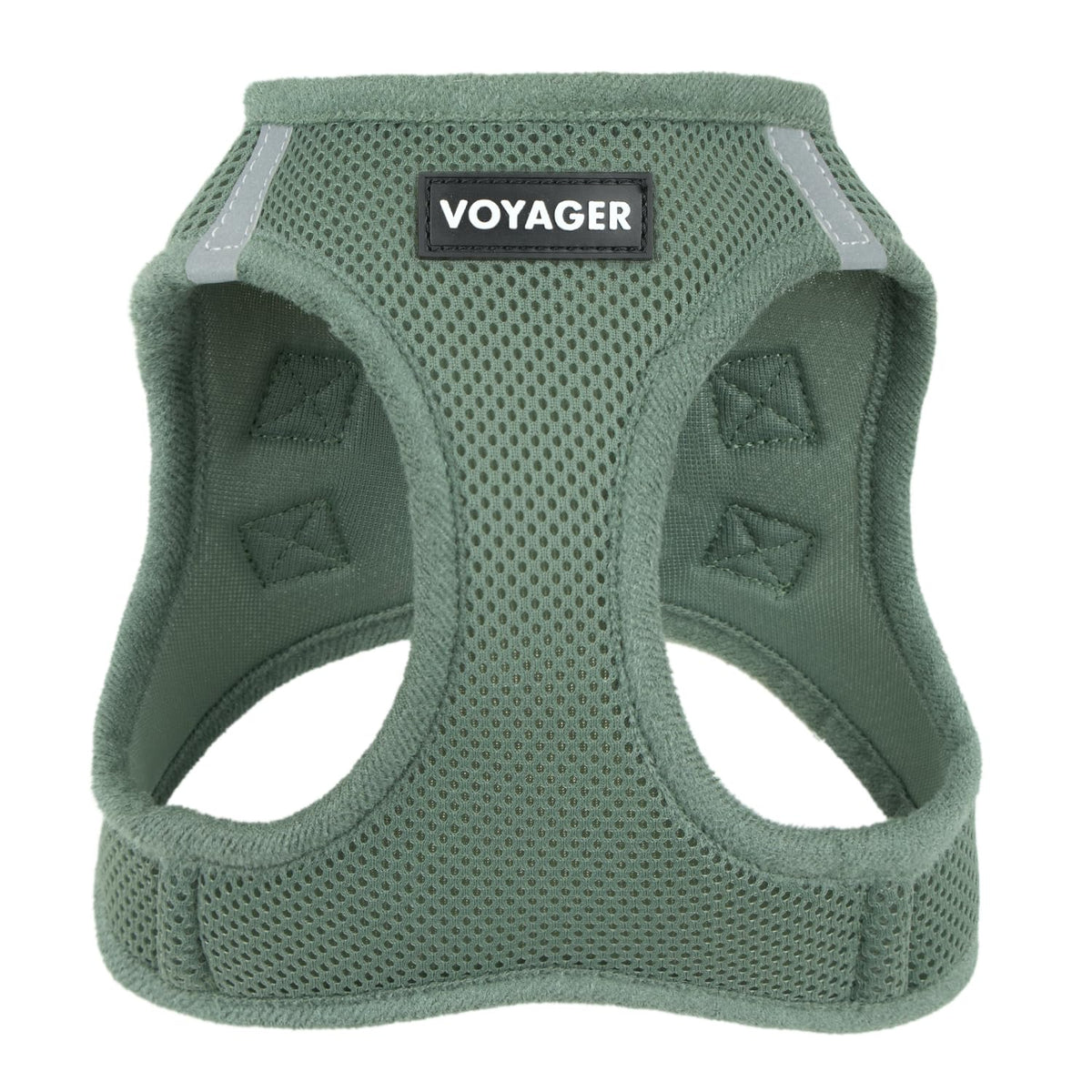 Best Pet Supplies Voyager Step-in Air Harness front view, moss green, ideal for everyday comfort.