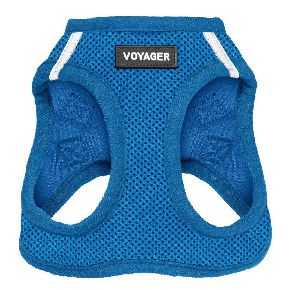 Best Pet Supplies Voyager harness in royal blue features soft air mesh for all-season comfort.