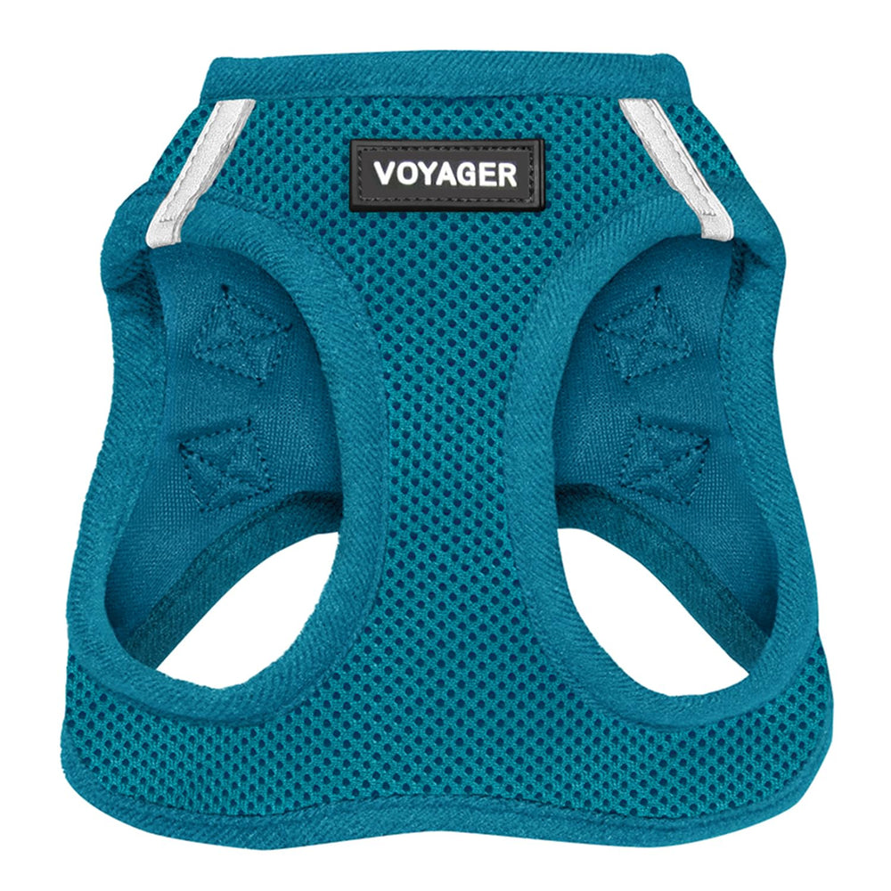 Best Pet Supplies Voyager step-in air harness turquoise front view for quick daily walks