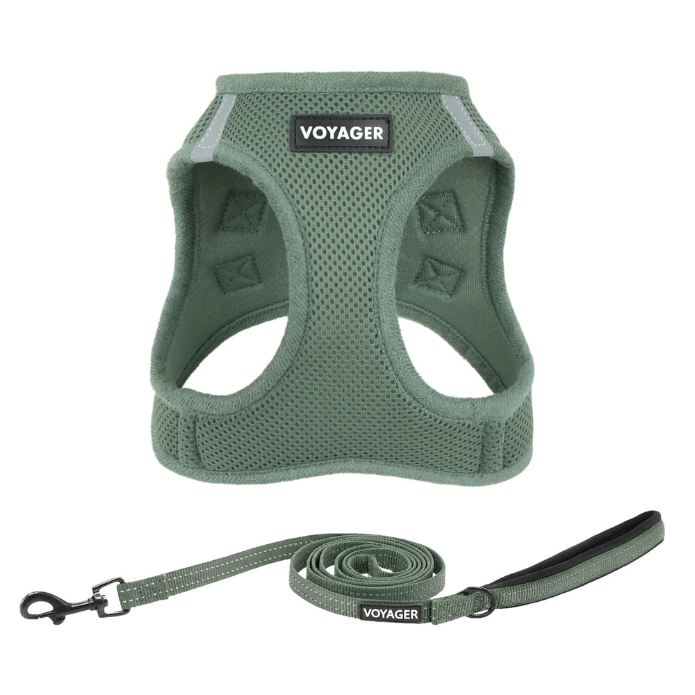 Best Pet Supplies Voyager step-in mesh harness for quick, easy on/off during walks.