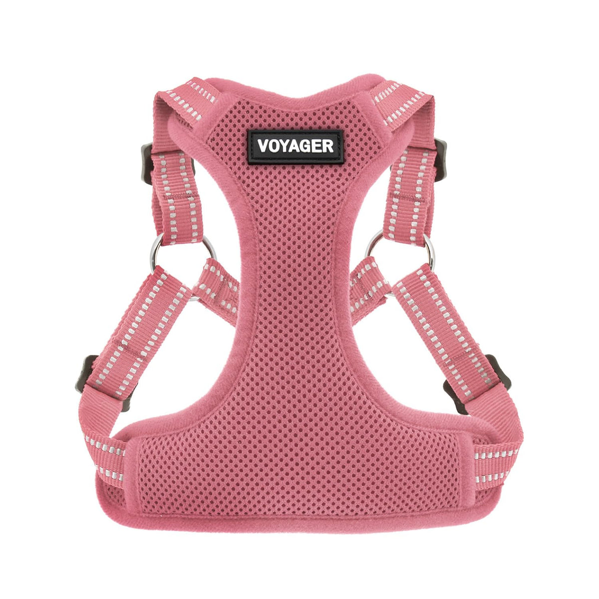 Best Pet Supplies Voyager step-in harness in pink offers easy on off for calm daily walks.