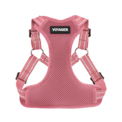 Best Pet Supplies Voyager step-in harness in pink offers easy on off for calm daily walks.