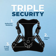Best Pet Supplies Voyager step-in harness demonstrates no-pull design for smoother walks