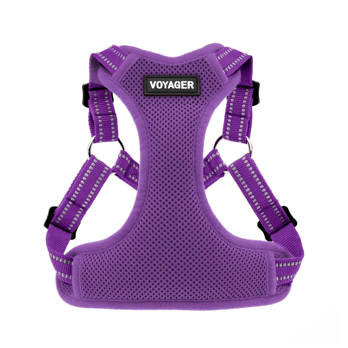 Best Pet Supplies Voyager step-in harness purple for easy on-off and secure fit.