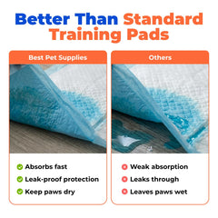 Best Pet Supplies XL pad with leak-proof backing protects floors.