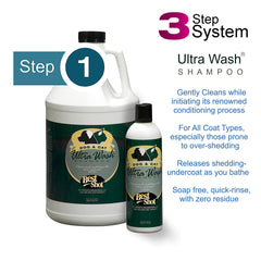 Best Shot Ultra Wash lather during bath supports quick rinse and coat conditioning.