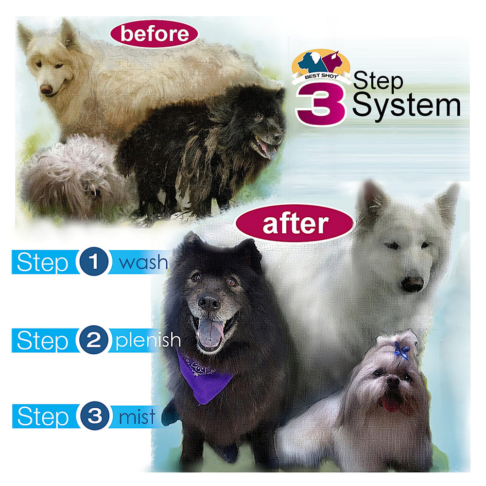 Best Shot Ultra Wash herbal scent leaves pets refreshed after bath.