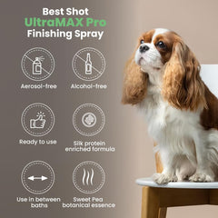 Best Shot UltraMAX Pro Finishing Spray after bath application.