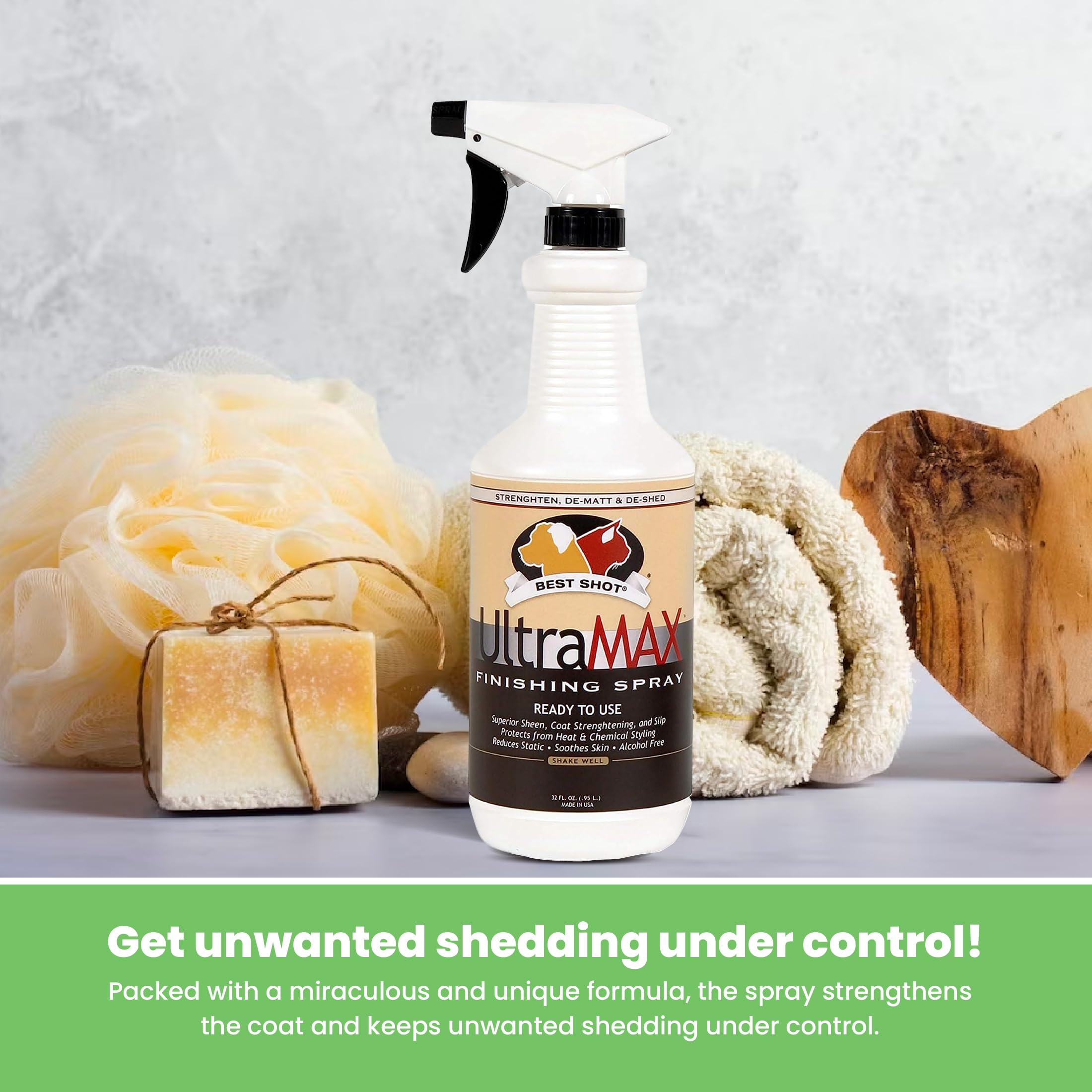 Best Shot UltraMAX Pro Finishing Spray helps speed drying after washing.
