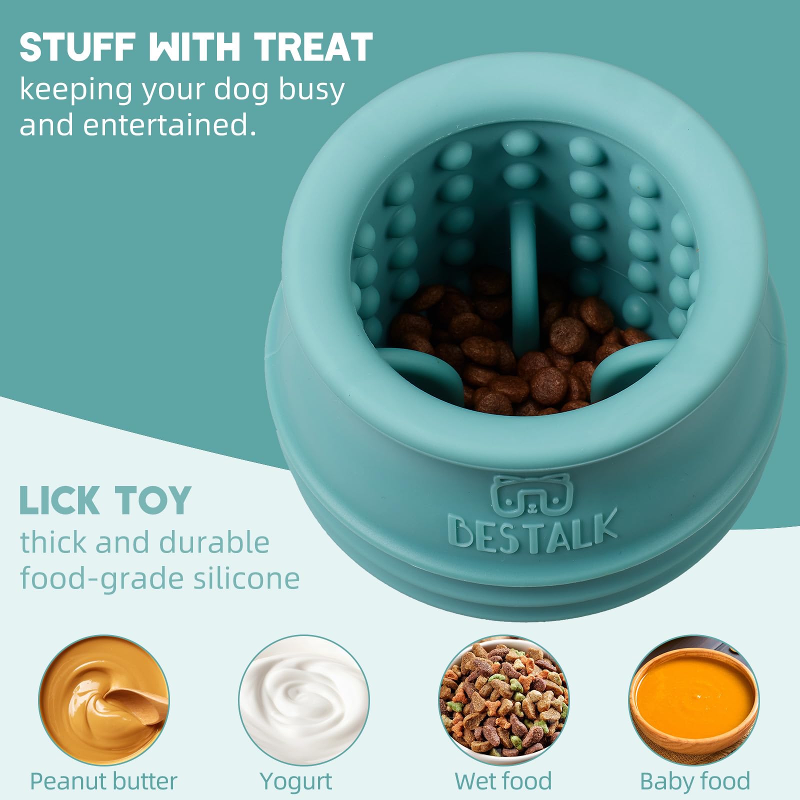 Bestalk dishwasher-safe silicone toy for easy cleanup after play