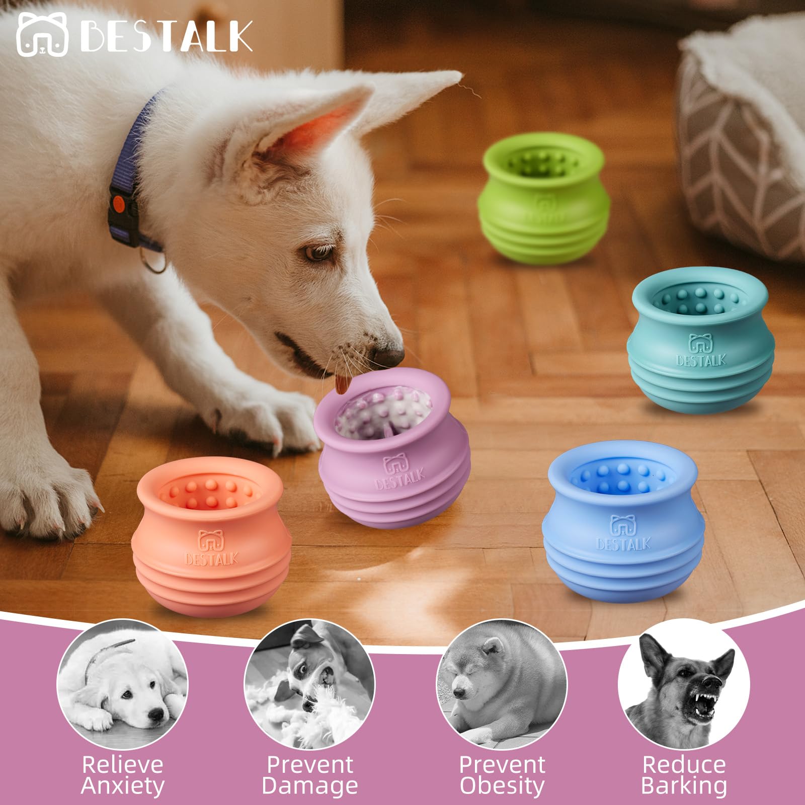 Bestalk dishwasher-safe design pastel purple easy cleaning after play