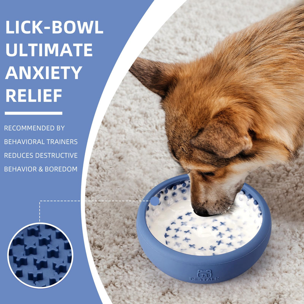 Bestalk anti-slip base keeps the lick bowl secure during use.