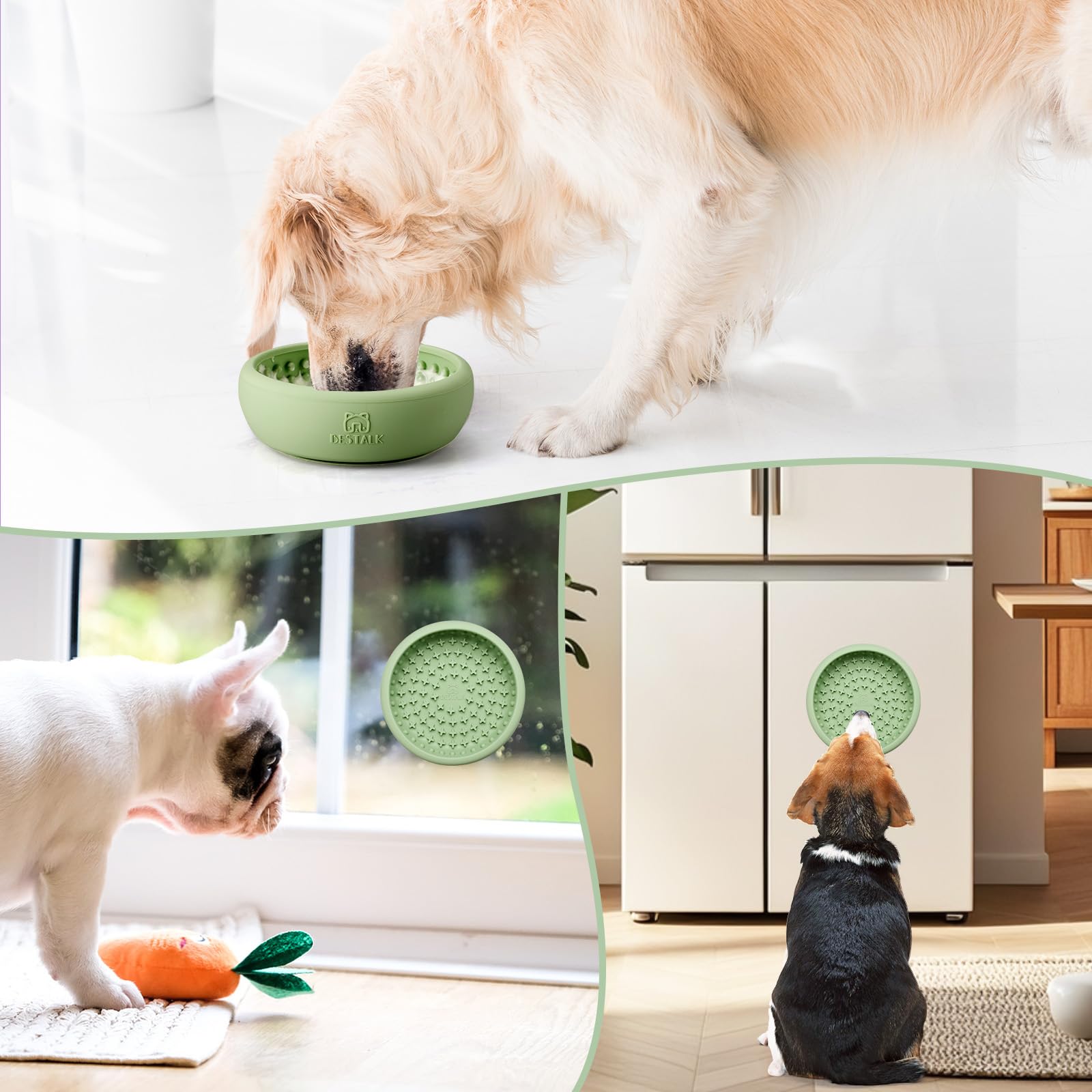 Bestalk dog lick bowl freeze-treats close-up illustrating long-lasting enrichment