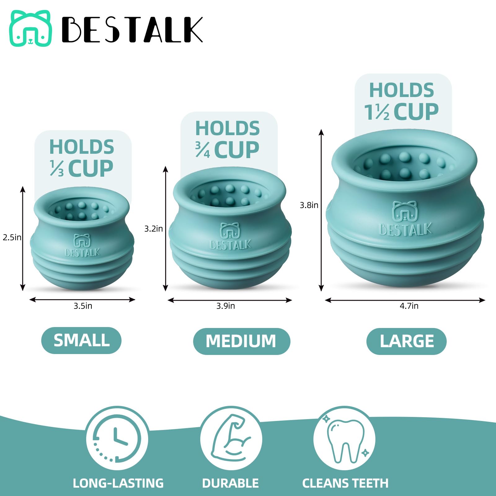 Bestalk long-lasting chew toy for extended fetch and play