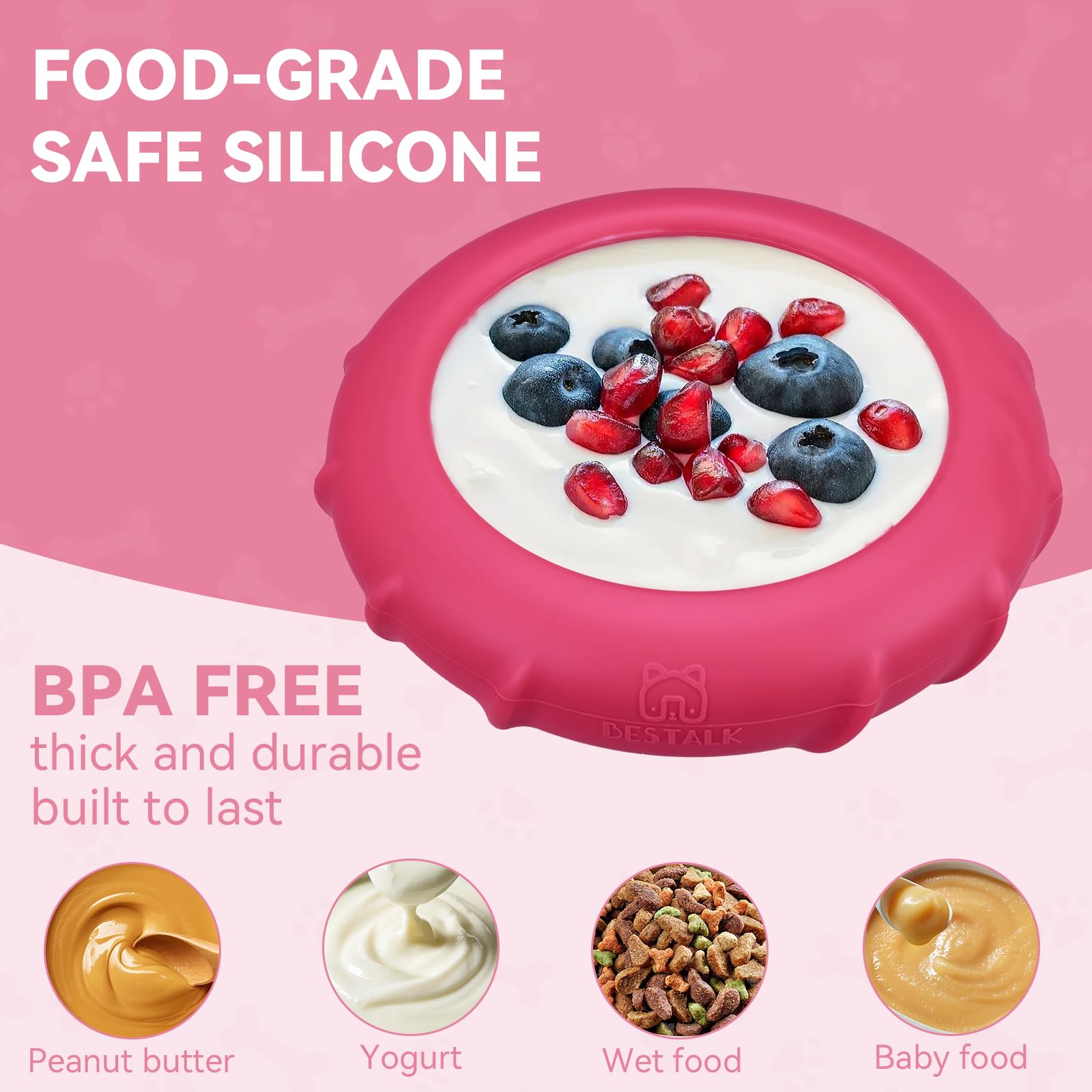 Bestalk rose bowl in hands; mess-proof design
