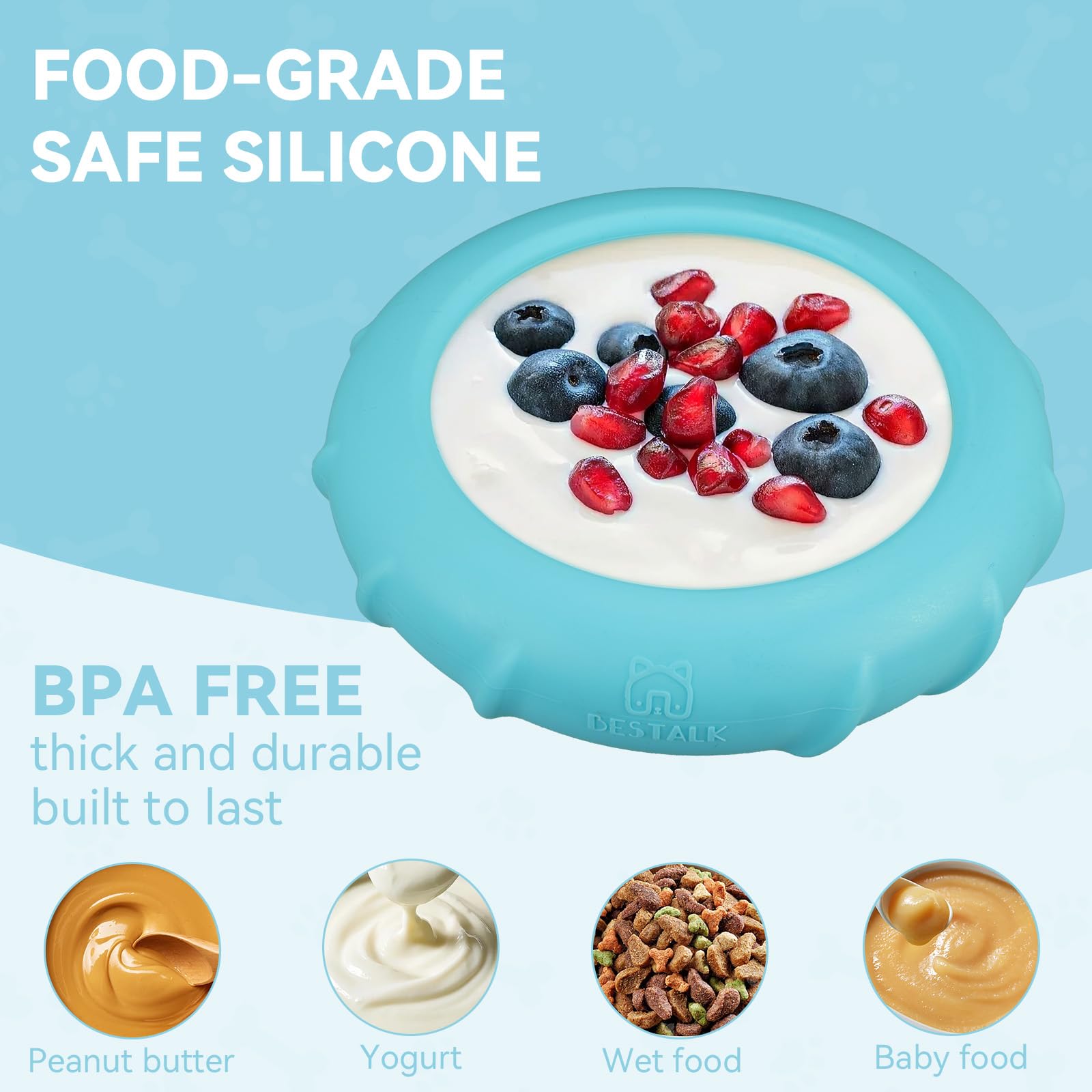 Bestalk mess-free mealtime design helps keep floors clean during feeding.