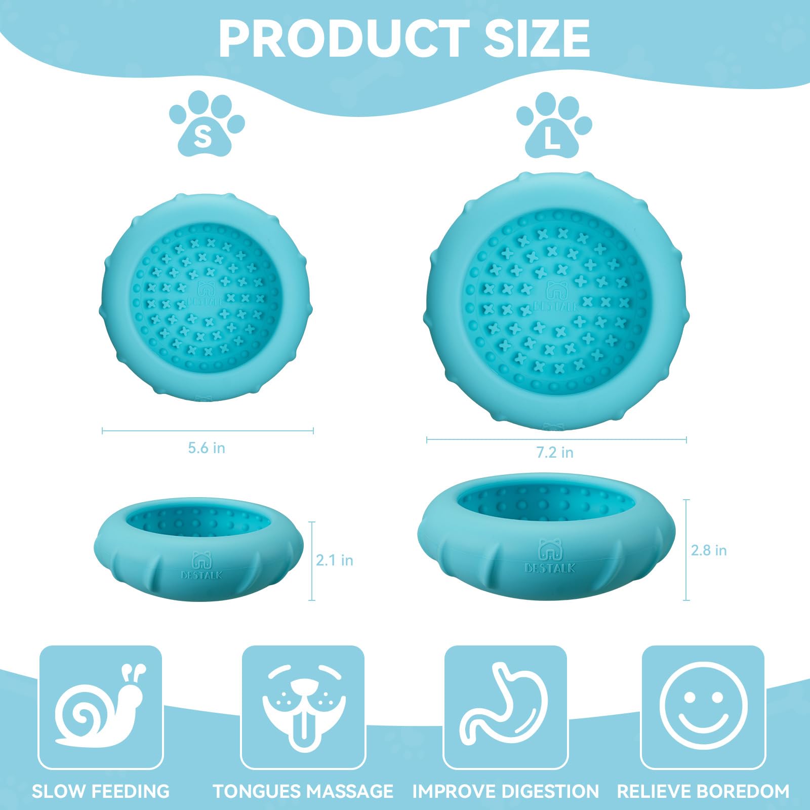 Bestalk silicone BPA-free bowl designed for safe licking and chewing.