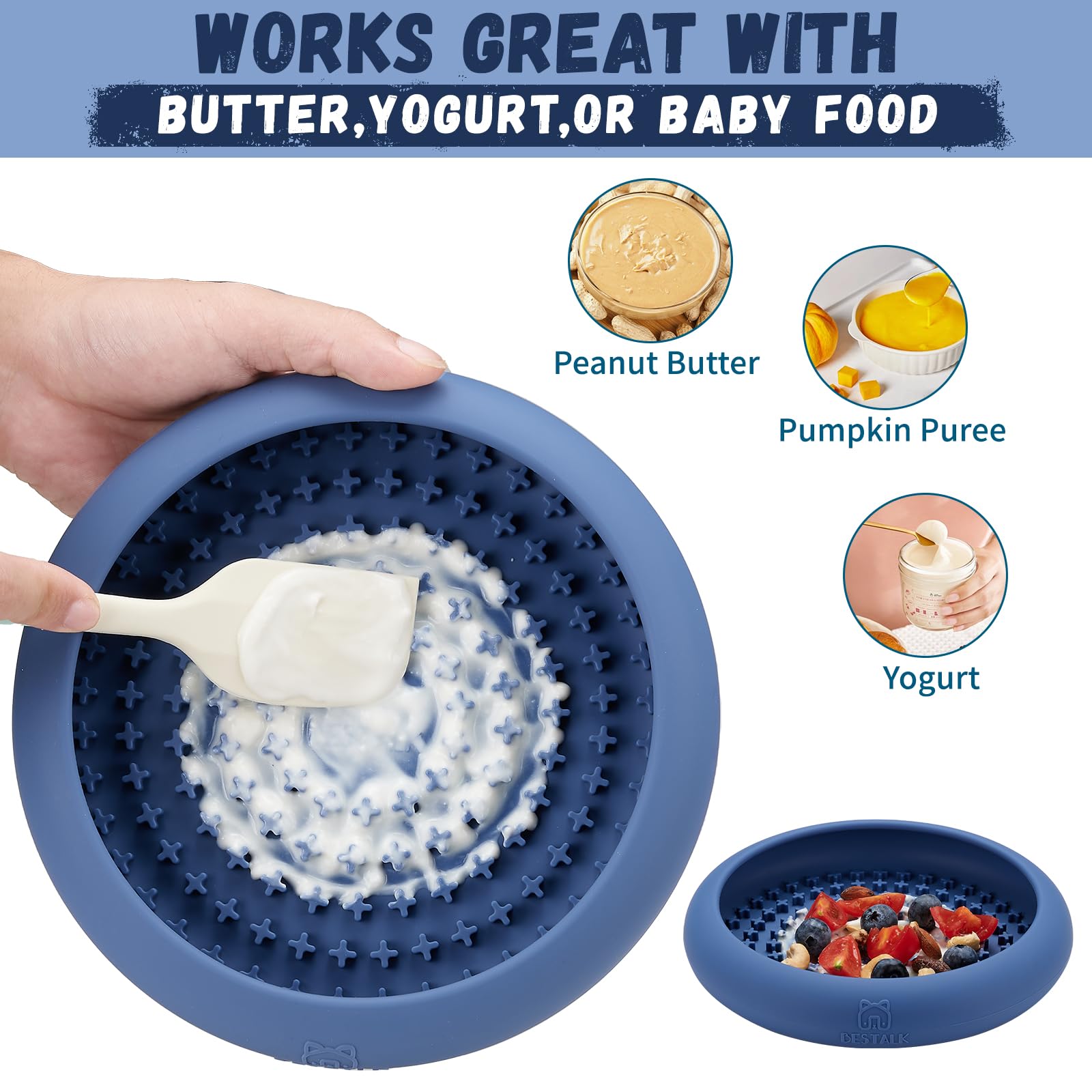 Bestalk silicone lick bowl BPA-free and dishwasher safe