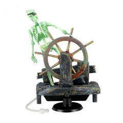 Bestgle resin pirate decor ship wheel blends reef vibes with a fun focal point.