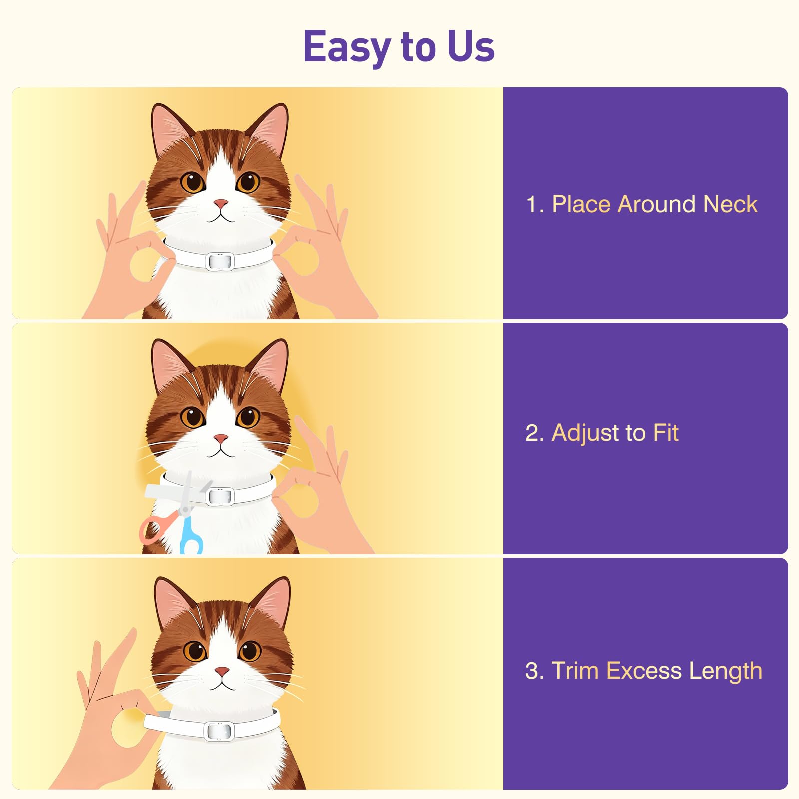 BestHoby cat wearing collar in rain, illustrating water resistance during wet conditions.