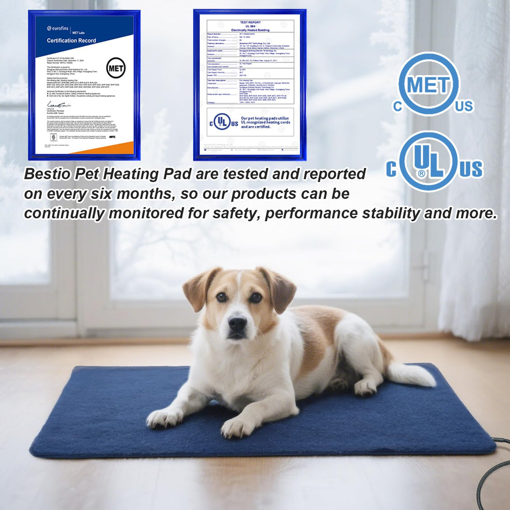 Bestio dog heating pad heats quickly for speedy comfort.