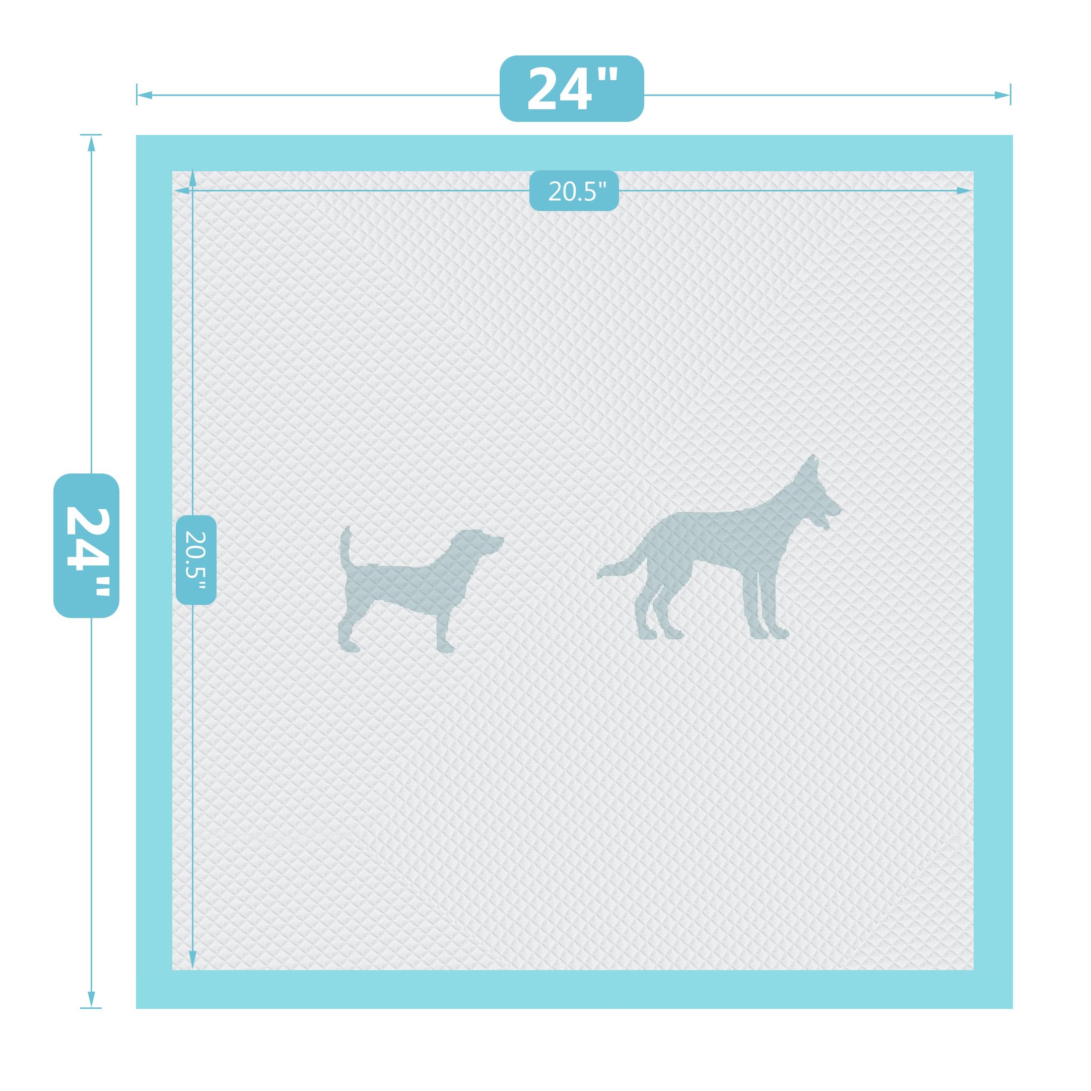 BESTLE 24x24 XL pads ideal for puppies and seniors indoors.