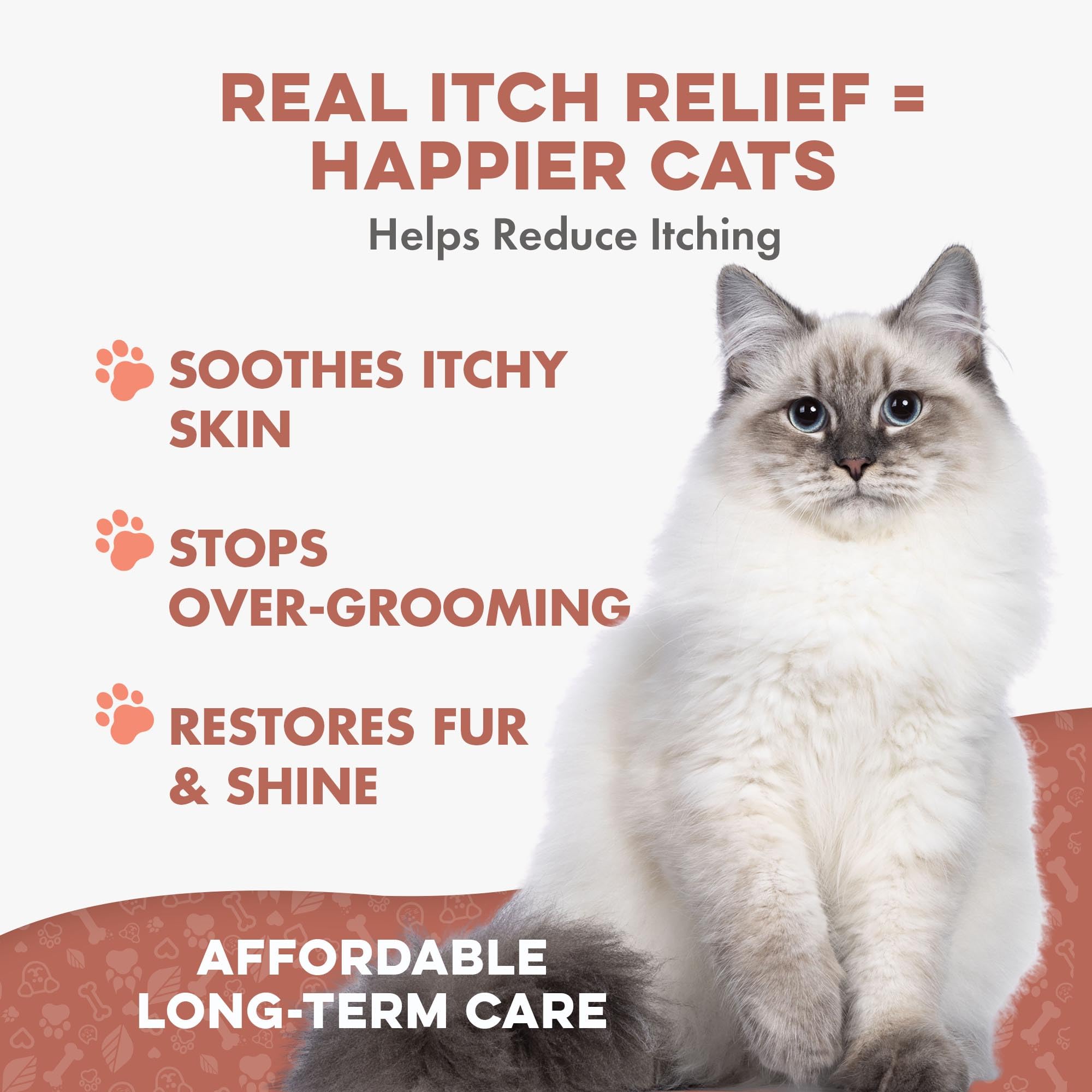 BestLife4Pets allergy relief pills for cats supporting healthier coat and skin.