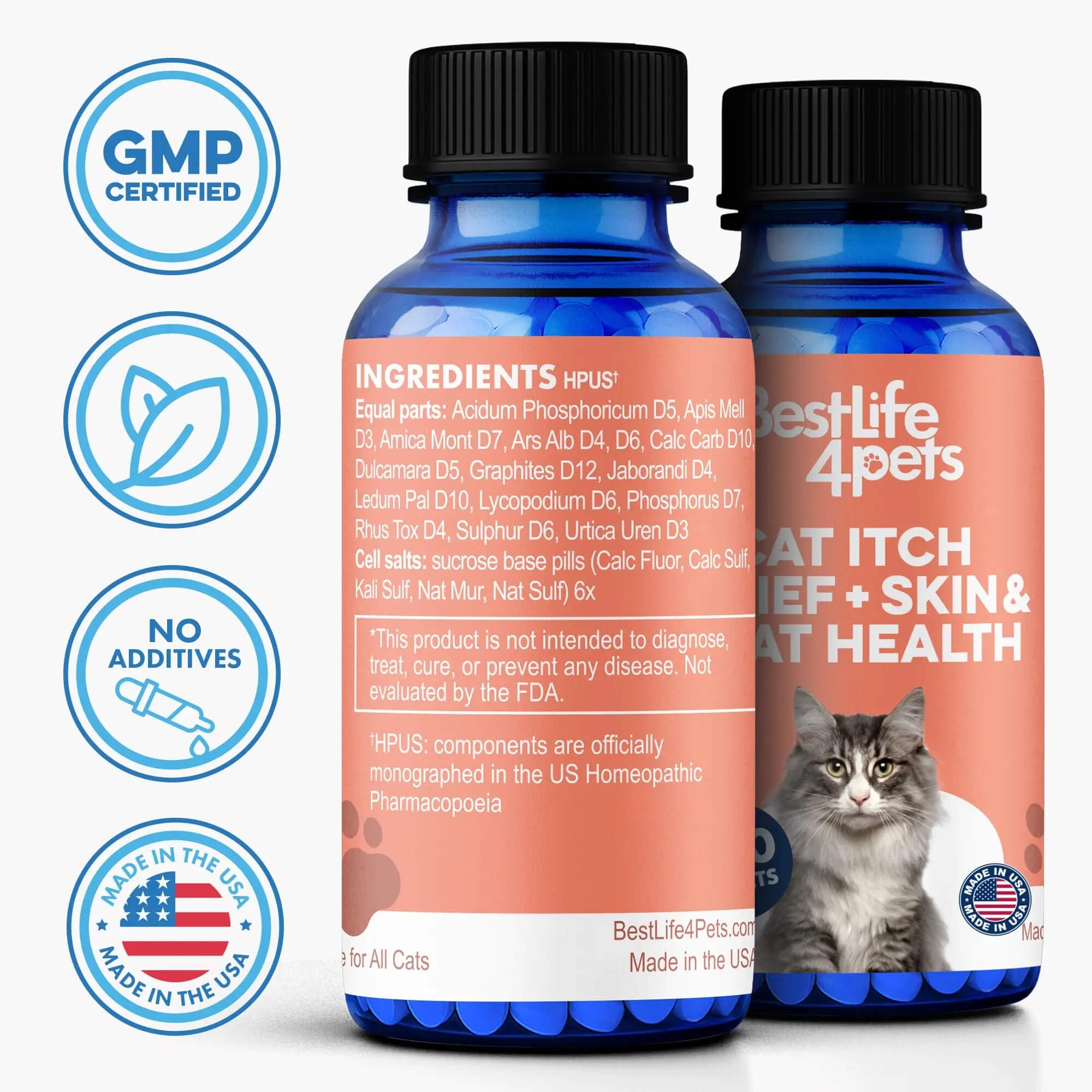 BestLife4Pets cat coat health gloss after use.