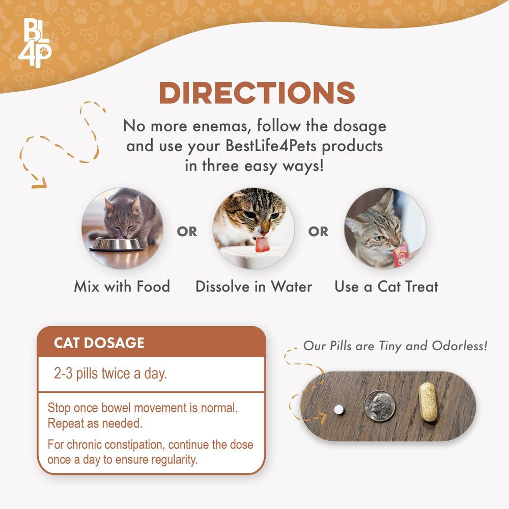 BestLife4Pets bottle shows 400 pills for long-lasting use.