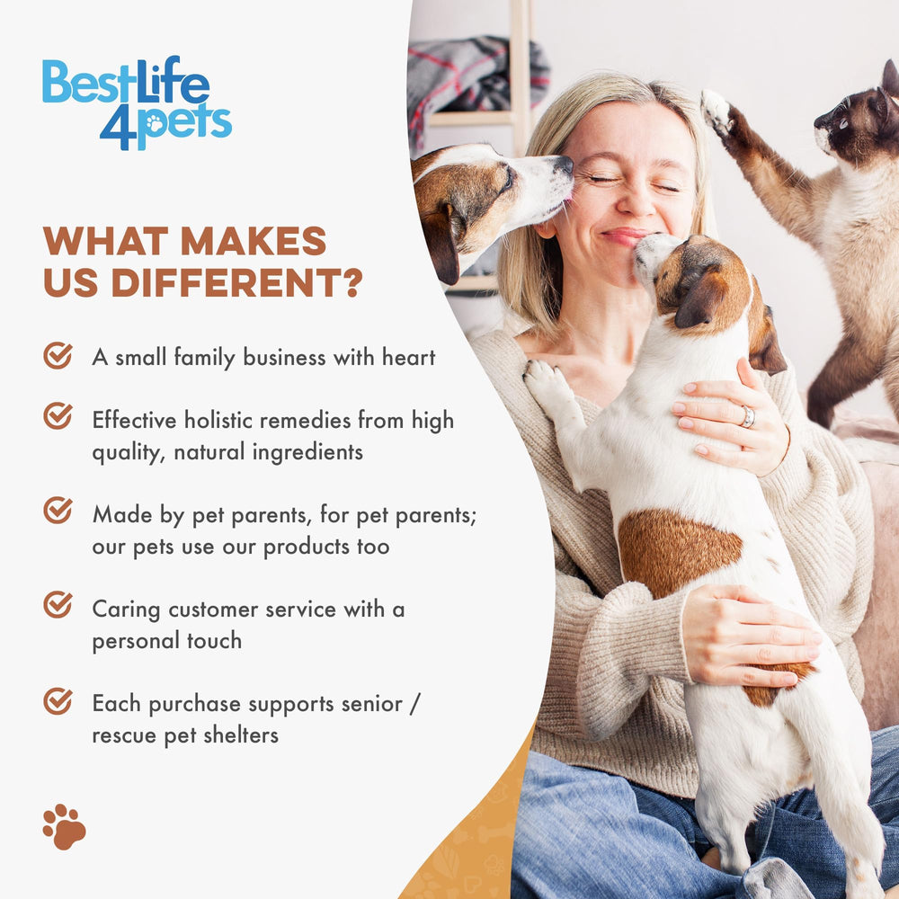 BestLife4Pets laxative pills mixed with food for easy administration.