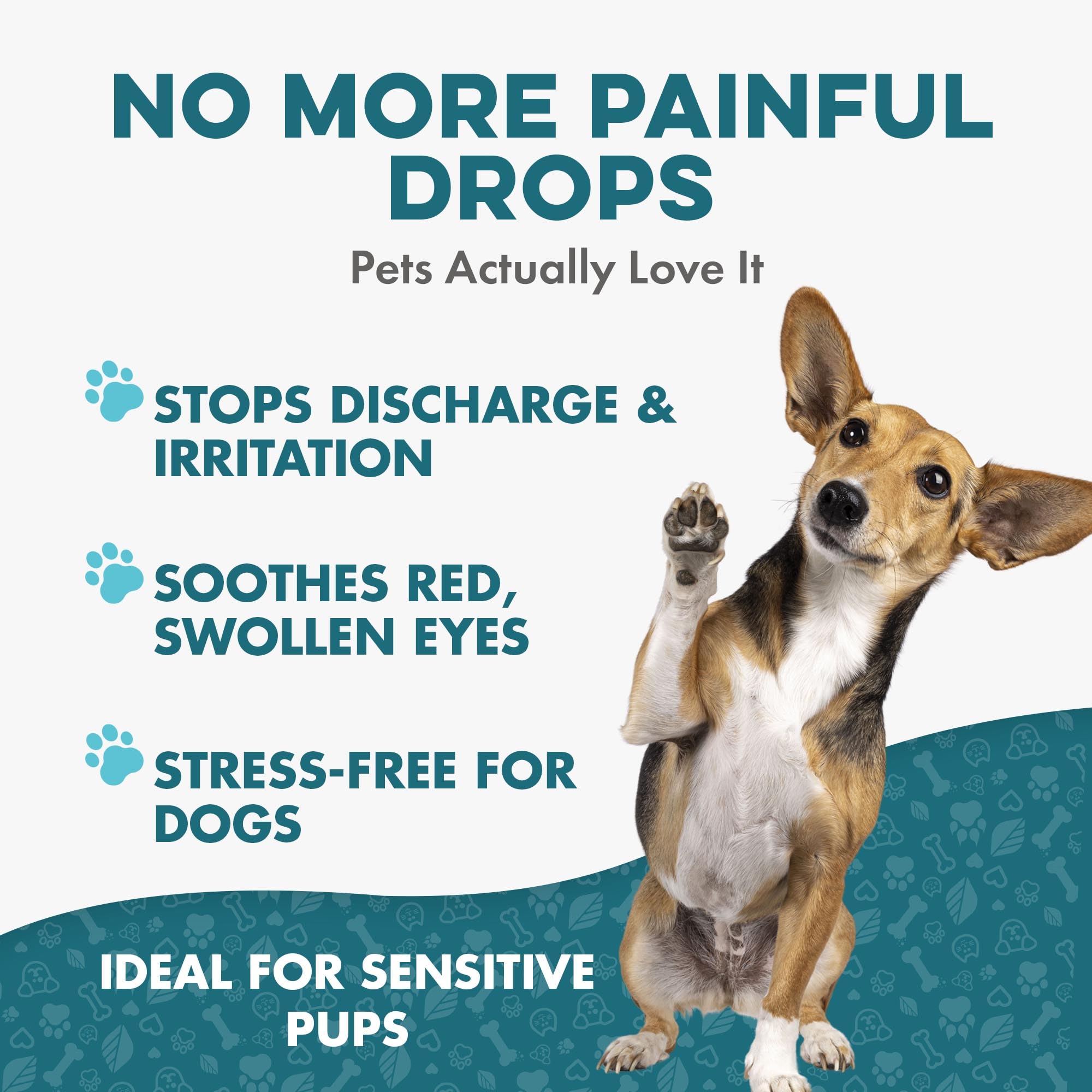 BestLife4Pets eye discharge relief pill in hand, simple administration