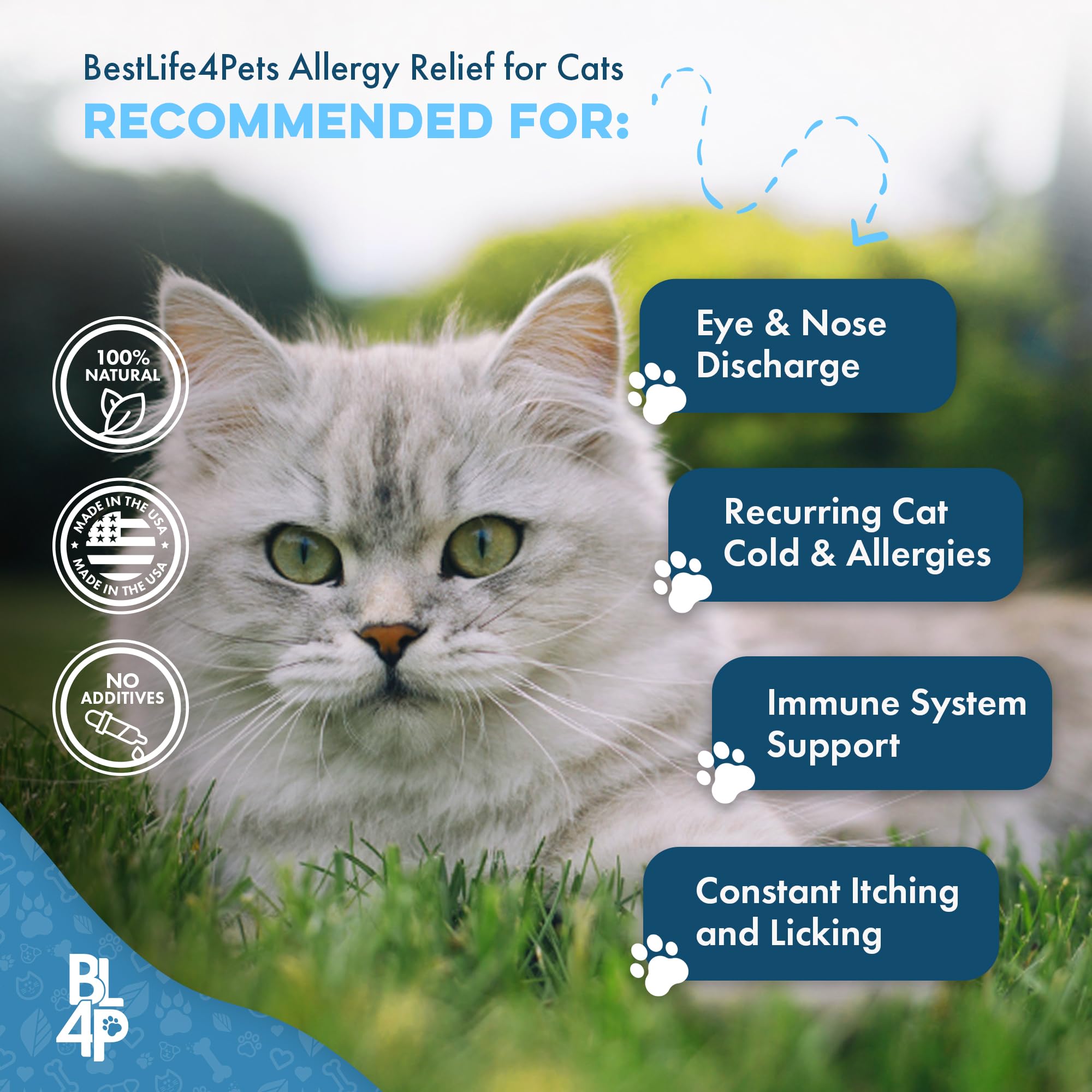BestLife4Pets USA-made label on packaging signals quality.