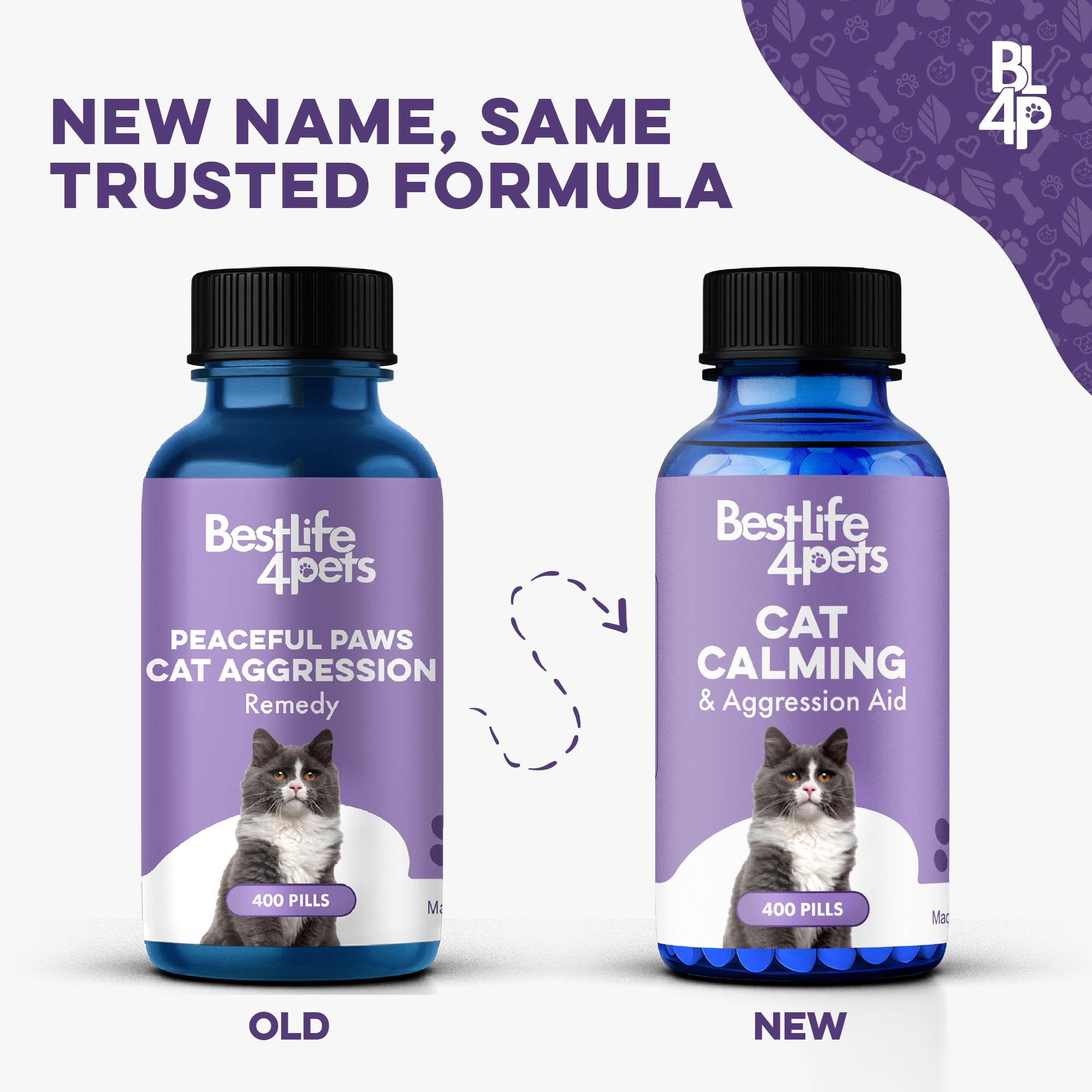 Peaceful Paws cat pills placed in a treat to ease stress naturally