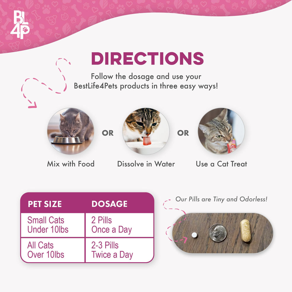 BestLife4Pets pourable pills scene emphasizes easy administration.