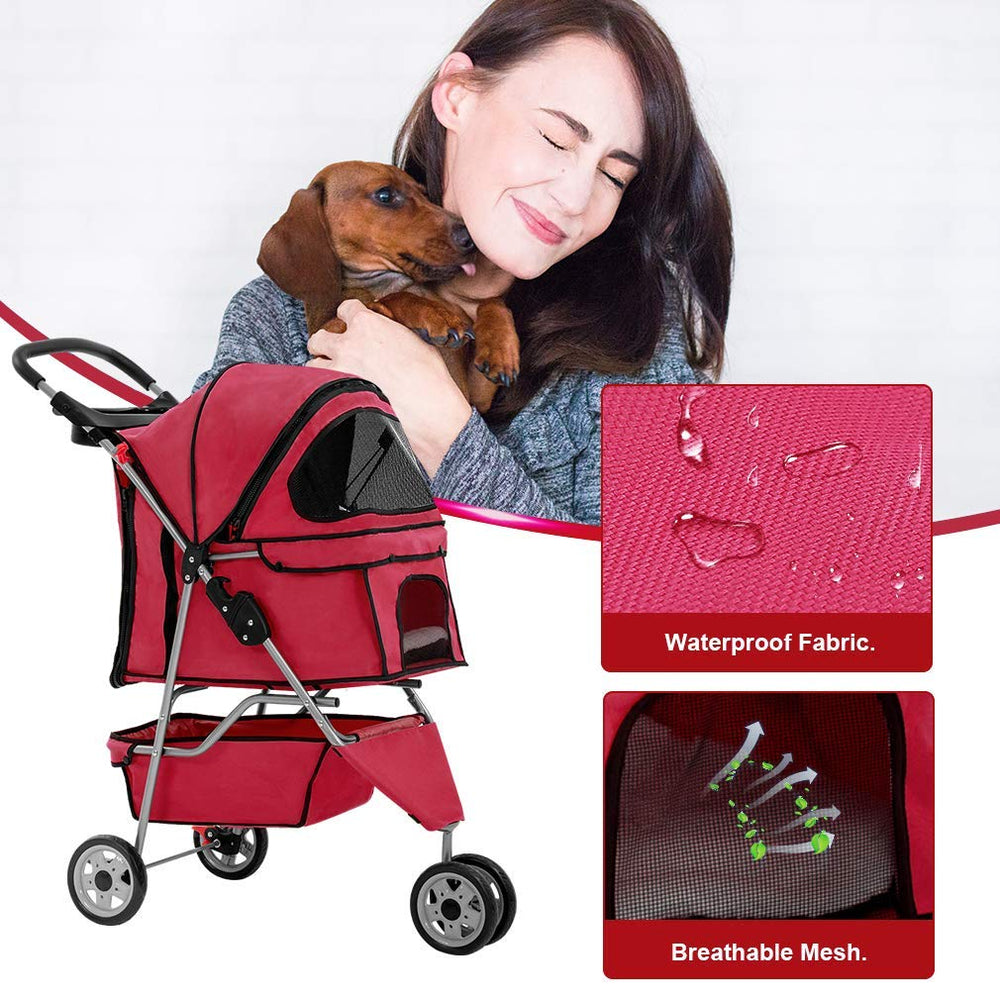 BestPet hooded Peak Top Window lets pets peek out during outings.