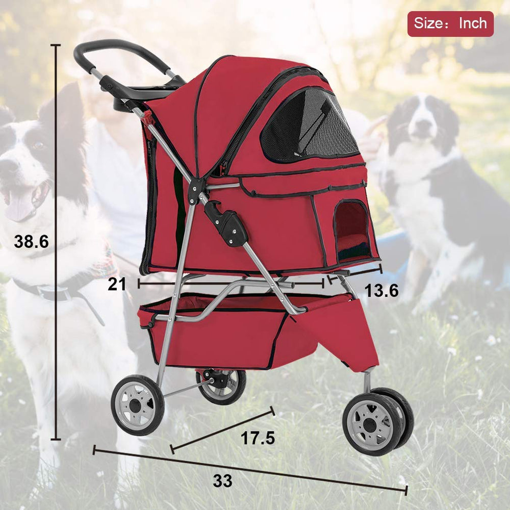 BestPet large undercarriage stores supplies for longer trips with your pet.