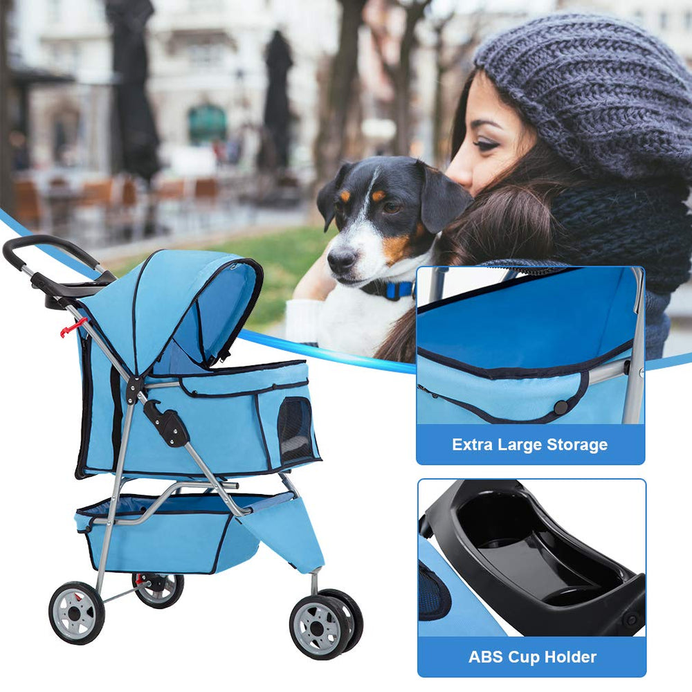 BestPet waterproof Oxford cloth protects against rain during outings.