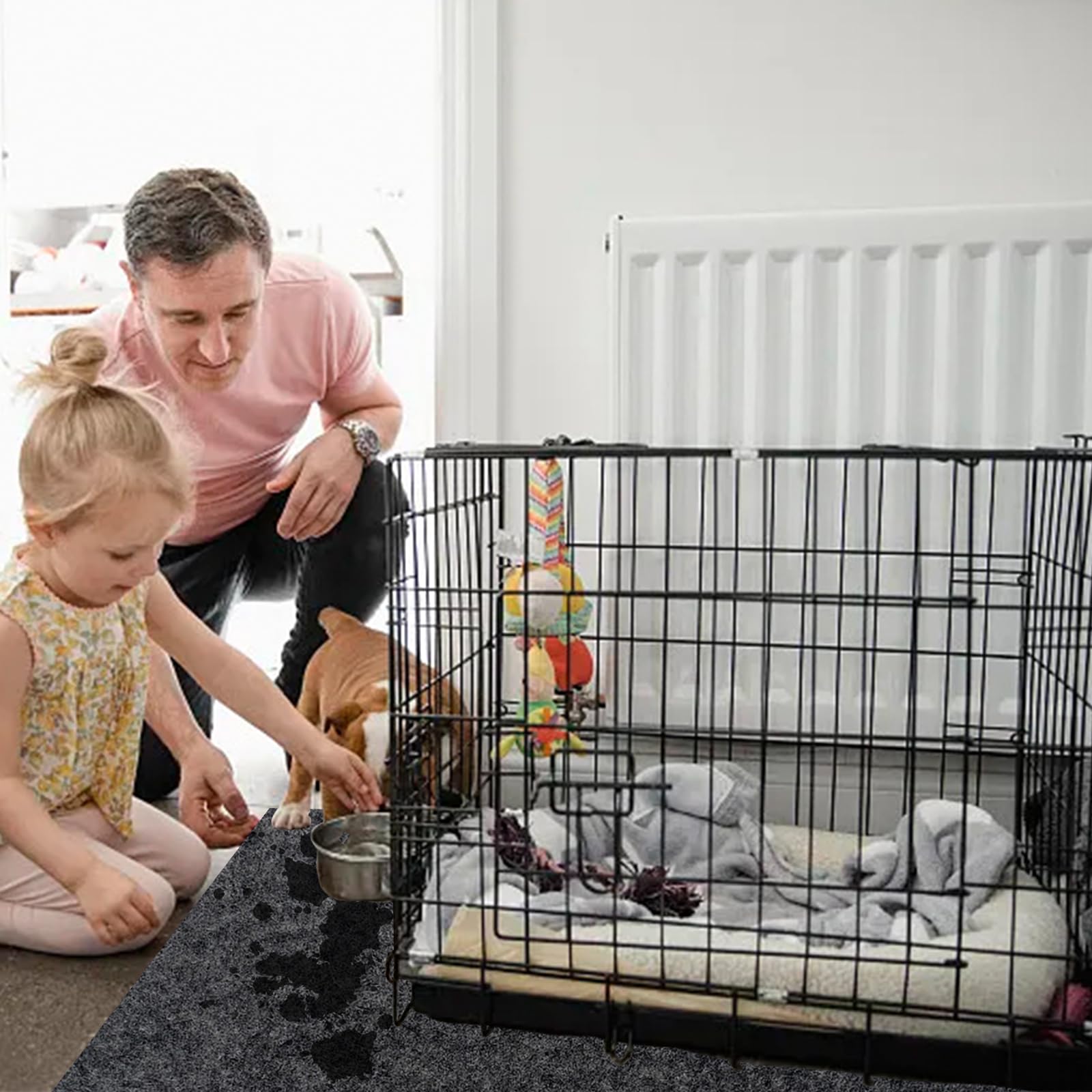BETAGT dog crate mat versatile protector for kennels and car areas