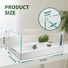 BETAZOOER glass turtle tank water-filter close-up highlights clean, safe aquatic environment.