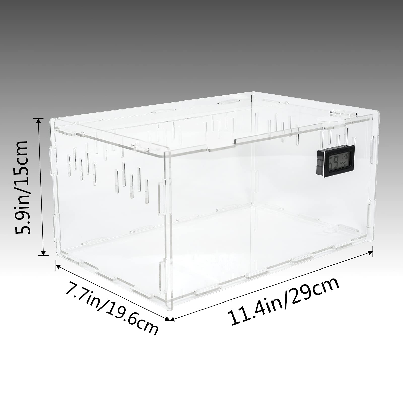BETAZOOER tank 360-degree transparency for easy observation
