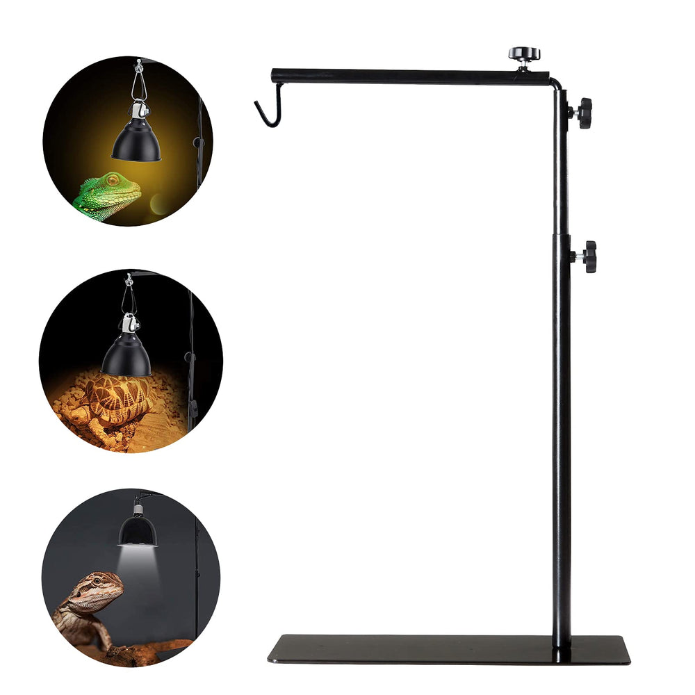 BETAZOOER reptile lamp stand with adjustable height for precise basking distances