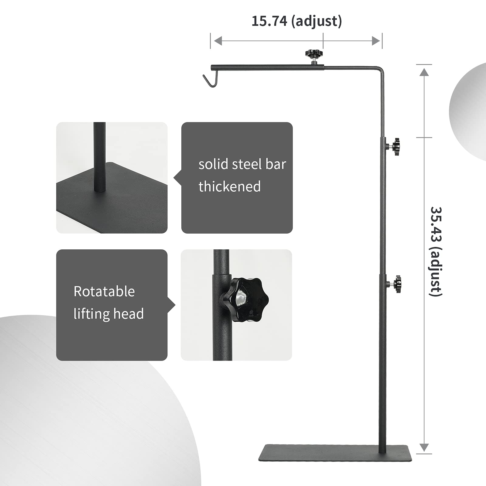 BETAZOOER stand mounted on glass terrarium showing stable heat lighting