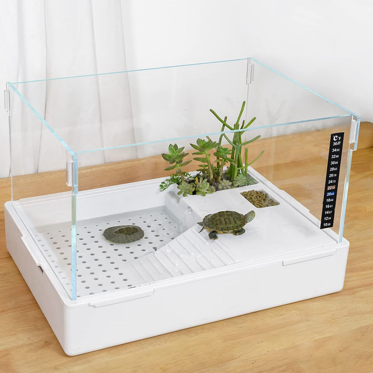 BETAZOOER turtle tank basking platform for safe sunning and viewing