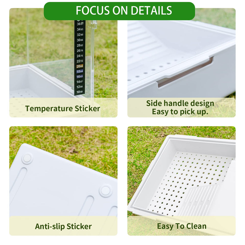 BETAZOOER turtle tank filtration system with scratch-resistant trays