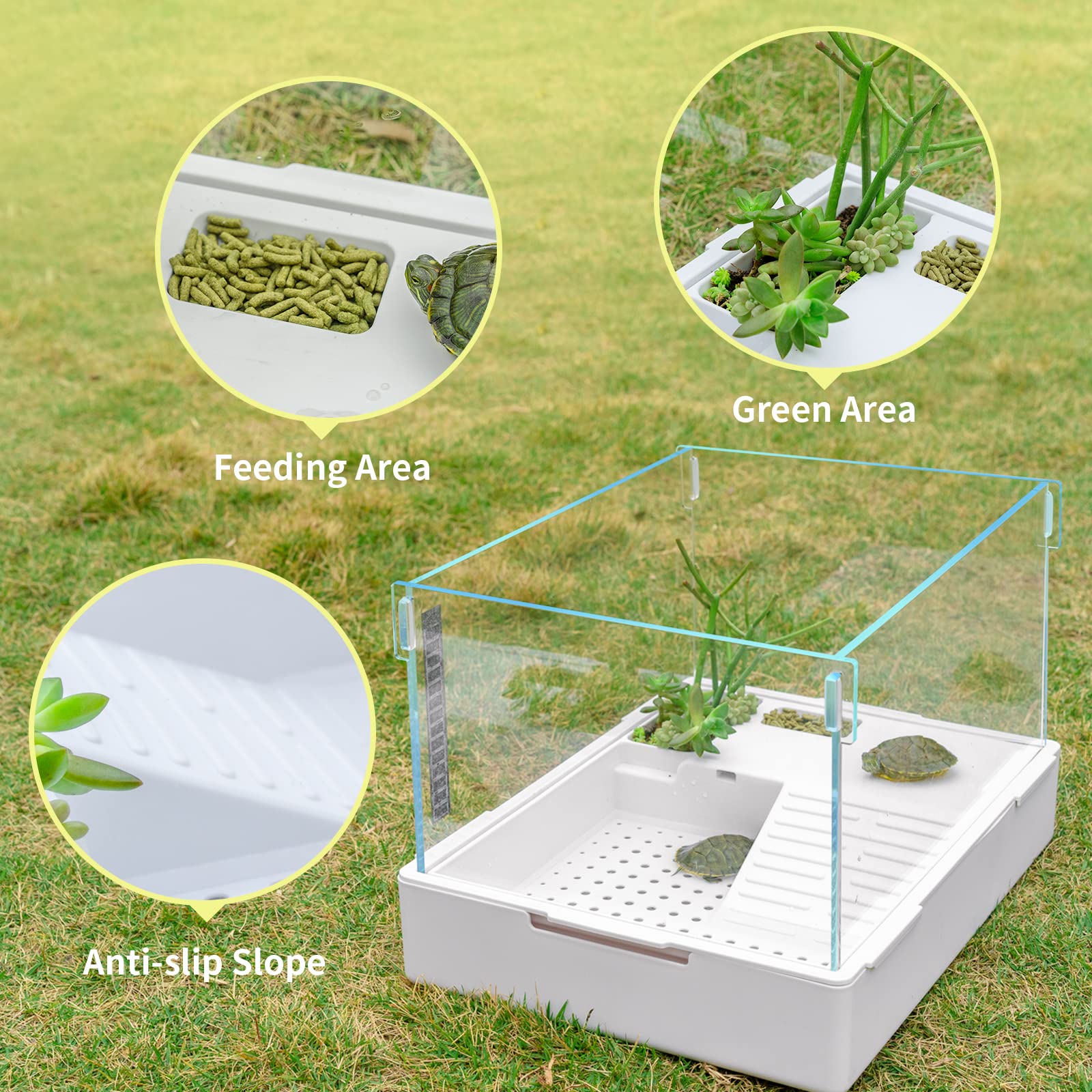 BETAZOOER turtle tank water flow pump reducing wall wear