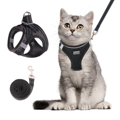 Betmaypet cat harness in soft breathable mesh for comfortable outdoor walks